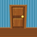 Cartoon Wooden Door, Home Interior