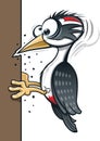 Cartoon Woodpecker Royalty Free Stock Photo