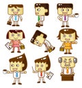 Cartoon workers Royalty Free Stock Photo