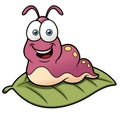 Cartoon worm Royalty Free Stock Photo