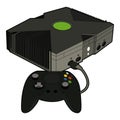 Cartoon xbox game console