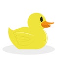 Cartoon Yellow Duck Isolated On White Background Royalty Free Stock Photo