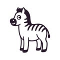 Cartoon Zebra drawing