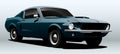 Awesome muscle car in vector. Royalty Free Stock Photo
