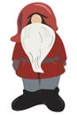 A cartoonie's classic Nordic Santa