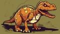 Jurassic Park Cartoonish Action Dinosaur Mascot Design