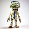 Cartoonish Realism: Highly Detailed Zombie Vinyl Toy In Suit