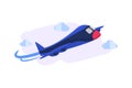 Cartoonist 3d Airplane Background illustration concept Design Vector
