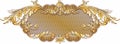 Cartouche in the Rococo style with elements of guilloche, in gold tones. There is an additional PNG format.