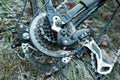 Cartridge bicycle gear shift Royalty Free Stock Photo