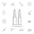 cartridge icon. Army icons universal set for web and mobile Royalty Free Stock Photo