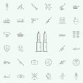 cartridge icon. Army icons universal set for web and mobile Royalty Free Stock Photo