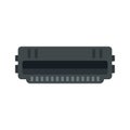 Cartridge roll icon flat isolated vector