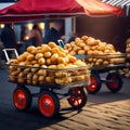Carts Full of Potatoes
