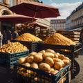 Carts Full of Potatoes