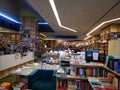 Carturesti library indoor at mall Afi Palace Cotroceni in Bucharest