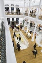 Tourists and local people seeking books in Carturesti Library