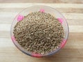 Carum seed in bowl