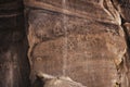 Carved Anasazi petroglyphs in the Canyon de Chelly - Arizona