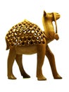 Carved camel statuette in wood Royalty Free Stock Photo