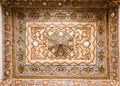 Carved ceiling inside Beiteddine Palace, arabian architecture, Lebanon