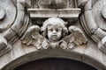 A Carved Cherub in Bruges Belgium Royalty Free Stock Photo