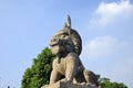 Carved Chinese Stone Lion Luzhi Ancient Town Royalty Free Stock Photo