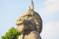 Carved Chinese Stone Lion Luzhi Ancient Town Royalty Free Stock Photo