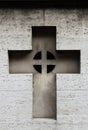 Carved cross gravestone Royalty Free Stock Photo