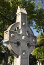 Carved cross headstone, Illinois