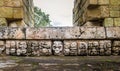 Carved detail at Mayan Ruins - Copan Archaeological Site, Honduras