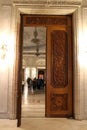 Carved door in Palatul Parlamentului Palace of the Parliament, Bucharest