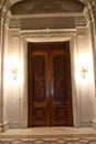 Carved door in Palatul Parlamentului Palace of the Parliament, Bucharest