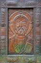 Carved door of the Patriarchate of Georgia