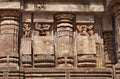 Carved erotic sculptures at Sun Temple, Konark Royalty Free Stock Photo