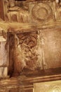 Carved figure of Gandharva, sabhamantapa, Aihole, Bagalkot, Karnataka, The Galaganatha Group of temples.