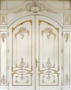 Carved gilded door in Baroque style