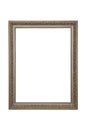Carved Gilded Frame Isolated on White Background Royalty Free Stock Photo