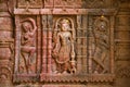Carved idol on the outer wall, Hatkeshwar Mahadev, 17th century temple, the family deity of Nagar Brahmins. Vadnagar
