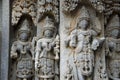 Carved idols on the Chennakesava Temple, is a Vaishnava Hindu temple, Somanathapura