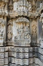 Carved idols on the Chennakesava Temple, is a Vaishnava Hindu temple, Somanathapura