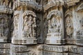 Carved idols on the Chennakesava Temple, is a Vaishnava Hindu temple, Somanathapura