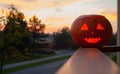 Carved Lighting Pumpkin