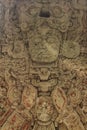 Carved Mayan stella, Copan ruins, Honduras Royalty Free Stock Photo