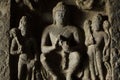 Carved Medallion with Buddha in it Aurangabad Caves, Aurangabad, Maharashtra