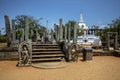 The Image House adjacent to the Thuparama Dagoba at Anuradhapura in Sri Lanka. Royalty Free Stock Photo