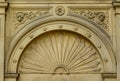 Carved ornamentation on a mausoleum Royalty Free Stock Photo