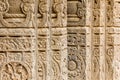 Carved pillars at Chand Baori