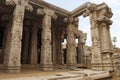 Carved pillars of the Kalyana Mandapa, Divine Marriage Hall, Achyuta Raya temple, Hampi, Karnataka, India. Sacred Center. General