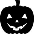 Halloween pumpkin icon silhouette